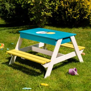 Masuta cu lada de nisip si desen animat, turcoaz