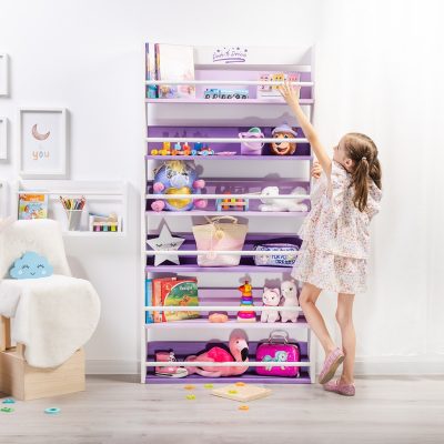 Biblioteca pentru copii cu desen animat, mov