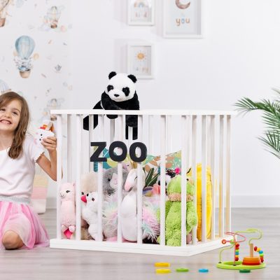 Cusca ZOO pentru plusuri, alb
