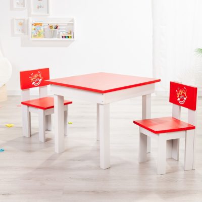 Masuta de interior si exterior pentru copii, rosu