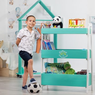 Organizator pentru jucarii si carti, verde