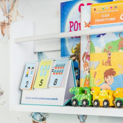 Set suport pentru carti si creioane, verde